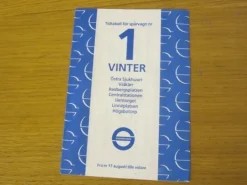 Tradera Tidtabeller<Tidtabell Spårvagn linje 1 Göteborg