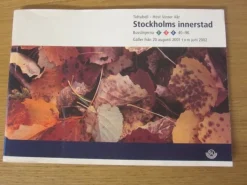 Tradera Tidtabeller<Tidtabell Stockholm innerstad Buss - Höst Vinter Vår 2001/2002