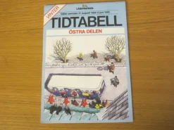 Tradera Tidtabeller<Tidtabell Östra Delen Jönköpings län- Länstrafiken Vinter 1989-90