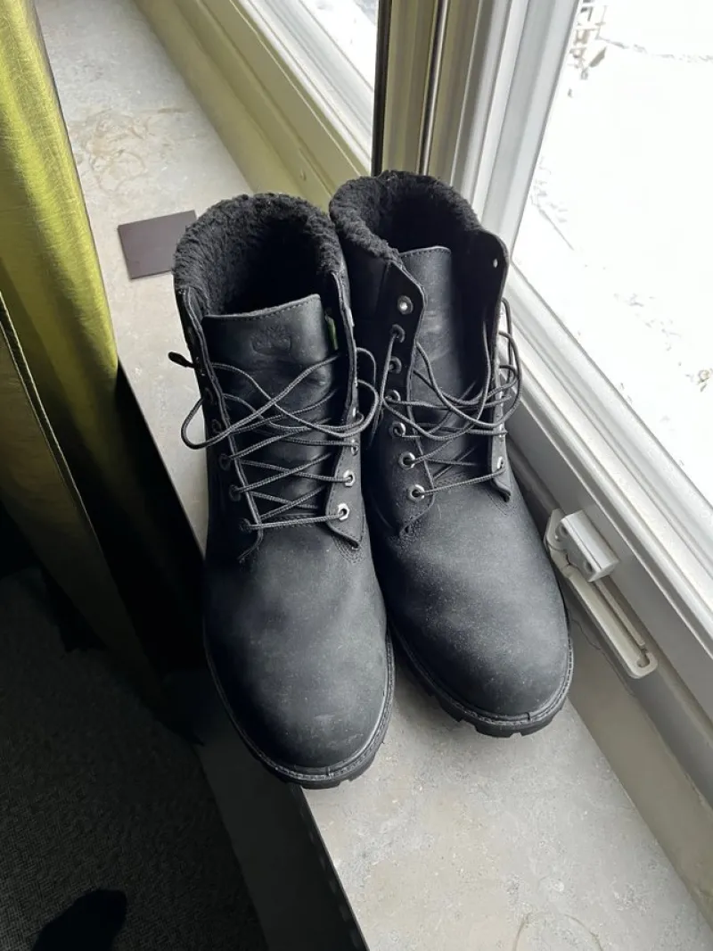 Tradera Herrskor<Timberland Vinterskor Svart