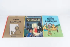 Tradera Tintin Bokpaket 3 st. Tintin l'Alph-Art - Les bijoux de la Castafiore mm> Serier Övriga Världen