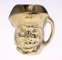 Tradera Tobakiana<Toby Jug style vintage metal ashtray pot from UK circa 1970s-Weight 148g