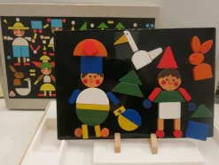 Tradera TOFA - Färgglada Geometriska figurer i TRÄ Retro> Brio & Träleksaker