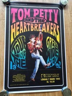 Tradera Tom Petty and the Heartbreakers Konsertaffisch - Stockholm 1992^ Musikposters