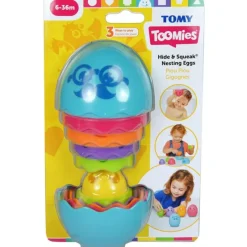 Tradera Tomy Toomies Hide & Squeak Nesting Eggs - Badleksak> Babyleksaker