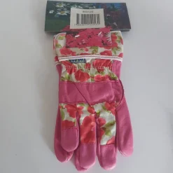 Tradera Trädgårdshandskar & -kläder<Trädgårdshandskar i läder med blommönster