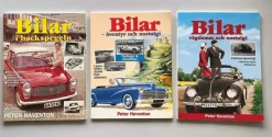 Tradera Mobilia<Tre ex av Peter Haventons nostalgiska och mycket välillustrerade bilböcker