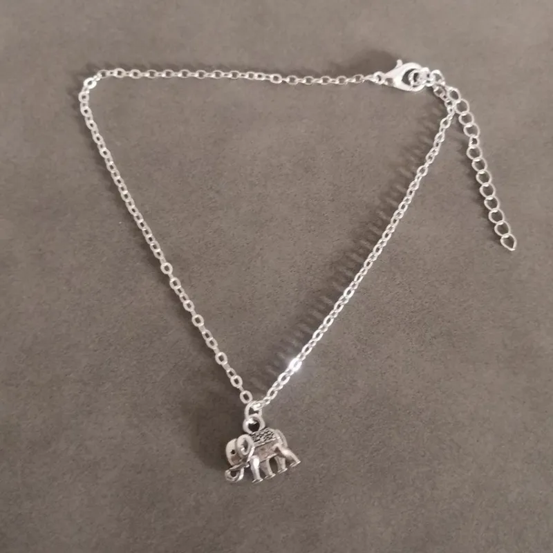 Tradera Fotlänkar<Trevlig söt anklet dekoration Söt elefant