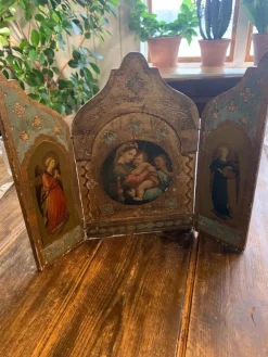 Tradera Triptyk med Maria med barnet> Ikoner & Religiösa Föremål