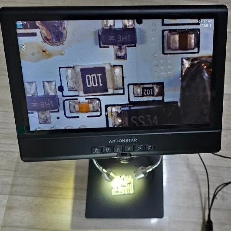 Tradera 10-tums 1080P digitalt mikroskop med ljus, stöd för ljudinspelning/fotografering^ Mikroskop