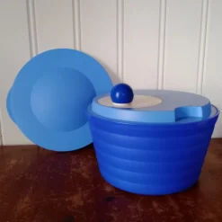 Tradera Tupperware Avanti salladsslunga med lock blå^ Tupperware
