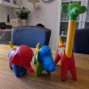 Tradera Tupperware djur - Elefant, Hund & Giraff. Klick-kloss^ Tupperware