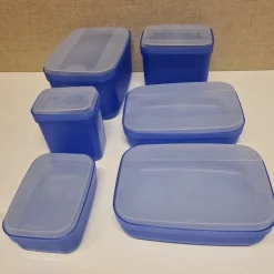 Tradera Tupperware Strato serien förvaring 6 st 350 ml - 2,2 liter Oanvända!^ Tupperware