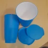 Tradera Tupperware turkos glas/muggar med lock^ Tupperware