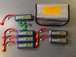 Tradera Turnigy nano-tech 3S, 2200mAh & 3S, 2250mAh LiPo Batterier^ Radiostyrt