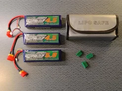 Tradera Turnigy nano-tech 4S, 4500mAh och 4S, 5000mAH LiPo batterier^ Radiostyrt