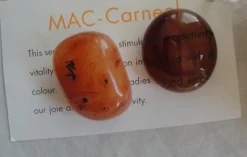 Tradera Ädelstenar<Två Mac-Carneol kvarts stenar