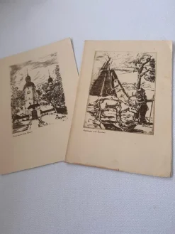 Tradera Två matsedlar från Svenska Amerika Linien^ Båt- & Fartygsmemorabilia