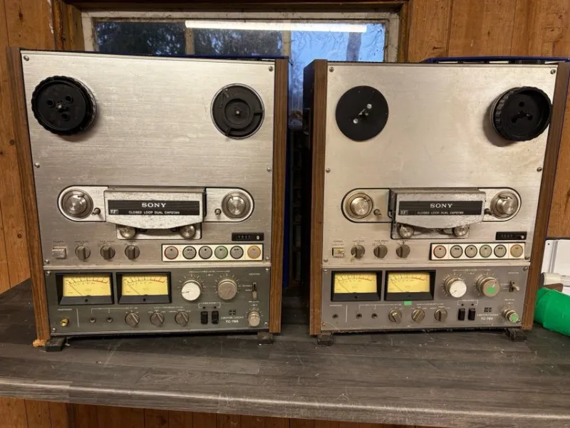 Tradera Två Sony TC-765 bandspelare> Rullband