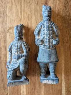 Tradera Två terrakottakrigare, Kina> Orientalisk Konst & Porslin