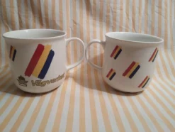 Tradera Två Vägverket muggar Rörstrand Diamant^ Bensinia