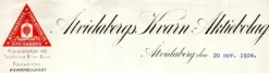 Tradera Åtvidabergs Kvarn AB Brev till lanthandlare daterad 24 november 1924 Åtvidaberg^ Fraktsedlar & Fakturor