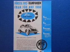 Tradera Lotter & Lottsedlar<Tävling MHF 30 År. Första maj-kampanjen fram för MHF 1956