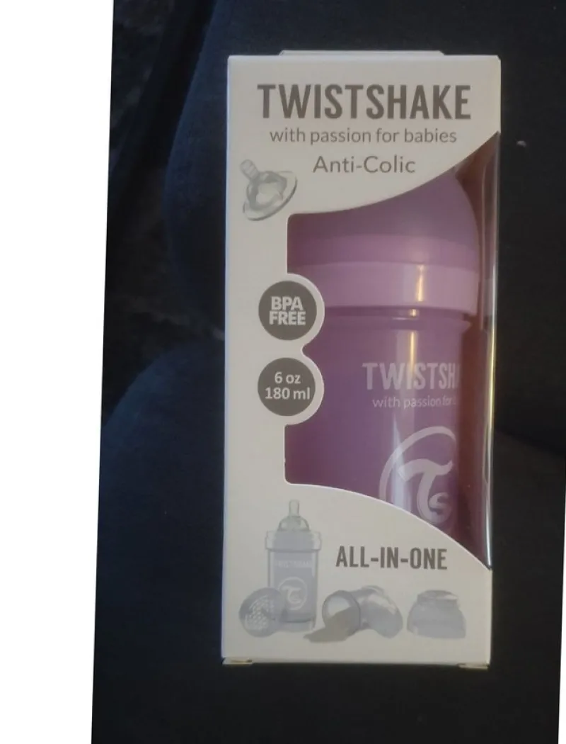Tradera Twistshake All-in-One flaska 180 ml lila> Nappflaskor & Barnserviser