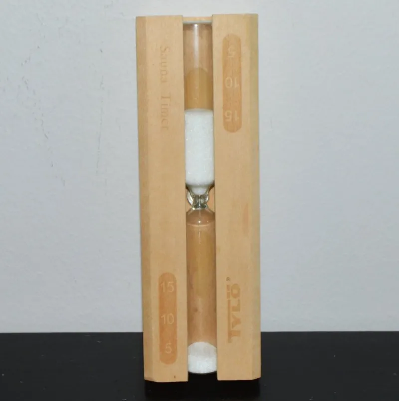 Tradera TYLÖ SAUNA TIMER 15 MINUTER I TRÄ & GLAS - BASTU - TIMGLAS> Badrum