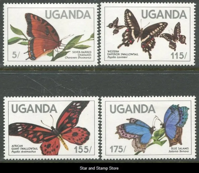 Tradera Uganda | Mi 407-410 | Postfriskt | Kv 210:-^ Europa