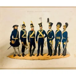 Tradera Uniformsplansch, Kongl. Artilleriet 1851> Planschverk & Illustrerade Böcker