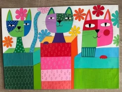 Tradera Unik bordstablett/underlägg. Handmålad i ett exemplar .^ Inredning & Hushåll