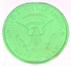 Tradera Pennor & Tillbehör<United States of America Half Dollar eraser made in 1980-JFK head-Weight 11.7g