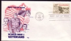 Tradera USA 1985 - 1 VÄRLDSKRIGET VETERANER - FDC - MILITÄR - SLANIA^ Nordamerika