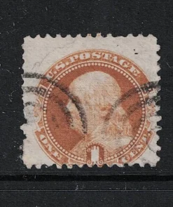 Tradera USA 1869 1 c Benjamin Franklin KV 1720:-^ Nordamerika