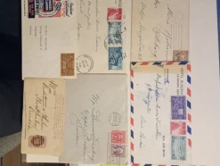 Tradera USA. 6 försändelser från USA till Sverige 1930-40 talet^ Nordamerika