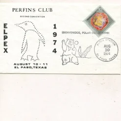 Tradera USA Perfins ELPEX special cancel cover Aug 10 1974^ Nordamerika