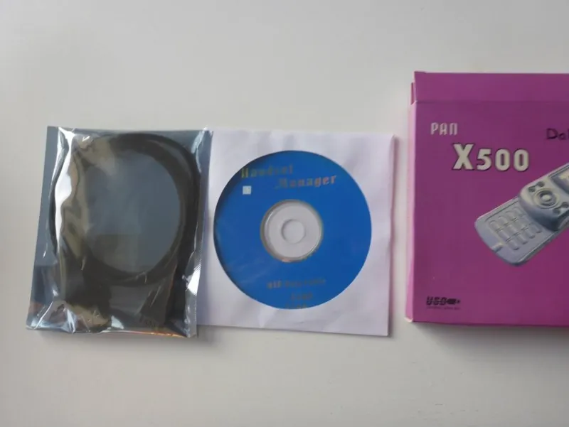 Tradera Mobiltillbehör<USB Datakabel Panasonic X500 Komplett med CD-ROM