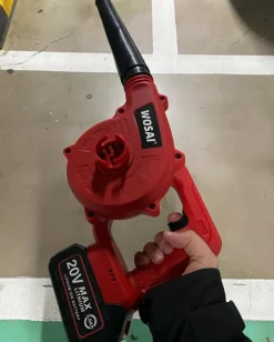 Tradera Trädgårdsmaskiner<20V 4AH 2,6m³/min 5,4kpa sladdlös elektrisk turbofläkt, trädgård rengöringsfläkt