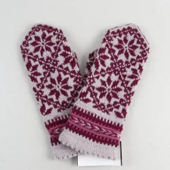 Tradera Vantar, vinröd, grå> Handskar & Vantar