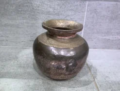 Tradera Vattenkruka koppar och mässing, Kumbha Kalash, Indien, troligen 1800-tal> Ikoner & Religiösa Föremål