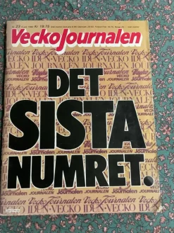Tradera Veckojournalen Det sista numret - 70 år> Tidskrifter