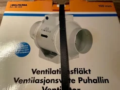 Tradera Ventilationsfläkt 100 mm> Vvs