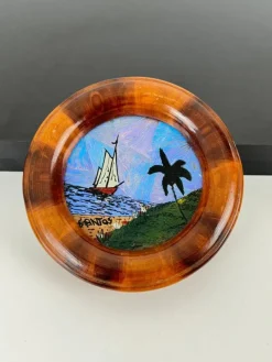 Tradera Väggrelief | Santos | Söt liten Tavla från Brasilen av Pärlemor^ Reliefer