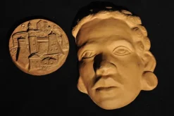 Tradera Väggreliefer terrakotta 2st^ Reliefer