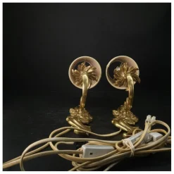 Tradera Væglamper i barokstil i messing^ Lampor