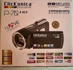 Tradera Videokamera FULL HD 1080P Clickonica P-70 HD Videokamera^ Filmkameror