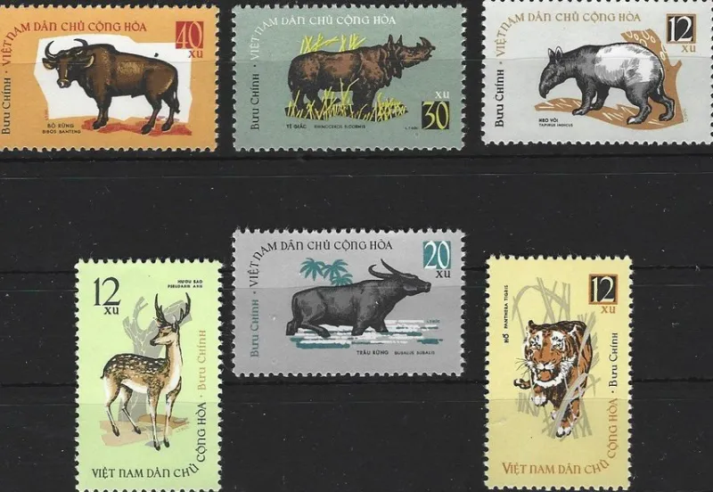 Tradera Vietnam 1964 Djur 6v^ Asien