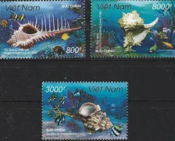Tradera Vietnam 2004 Snäckor hav 3v^ Asien