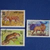 Tradera Vietnam 3 st stora frimärken ,Tiger Lejon Leopard^ Asien